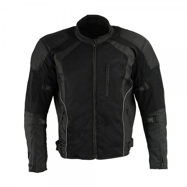 Men’s Nylon/ Mesh Combo Racing Jacket w/ Armor