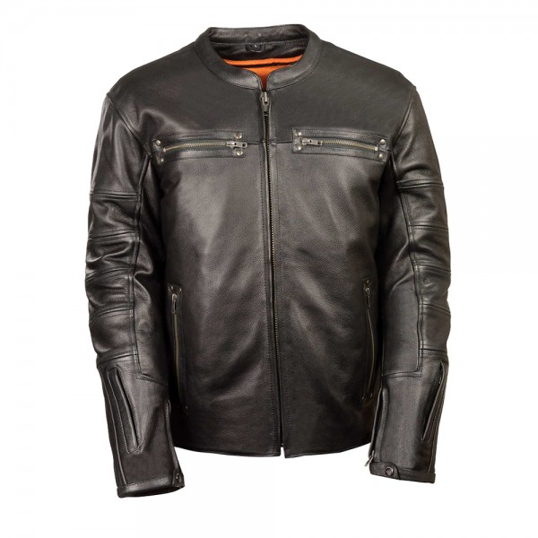 Men’s Throwback Scooter Jacket w/ Side Stretch, Sleeve Embellishments